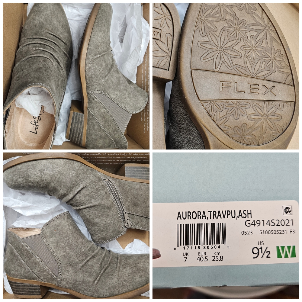 Life Stride Women's Aurora Ash Ankle Booties